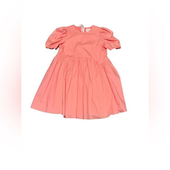 ❤️ TUCKERNUCK HYACINTH HOUSE Coral Pink Allie Puff Sleeve Babydoll mini dress xs - Picture 3 of 9